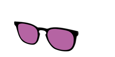 The Black with Violet Golf Lens - Angle Top Thumbnail - Pair Eyewear