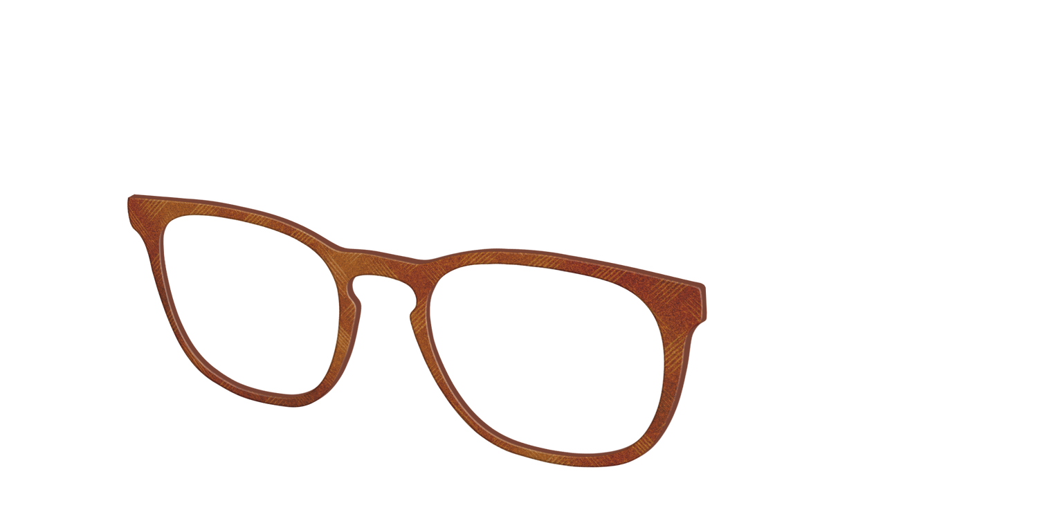 The Burnt Orange Basketweave - Angle Top Image - Pair Eyewear