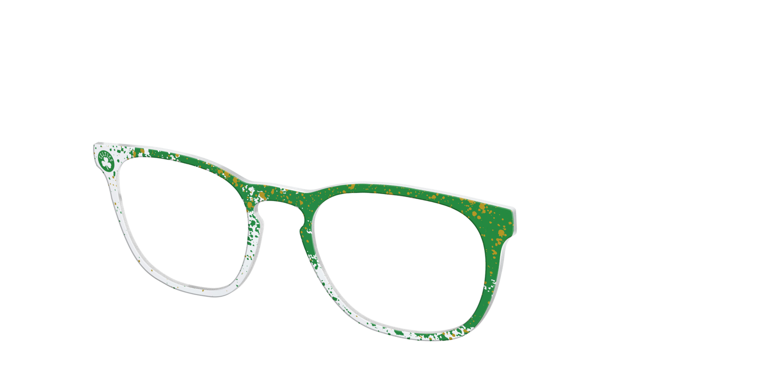 Celtics Splatter - Angle Top Image - Pair Eyewear