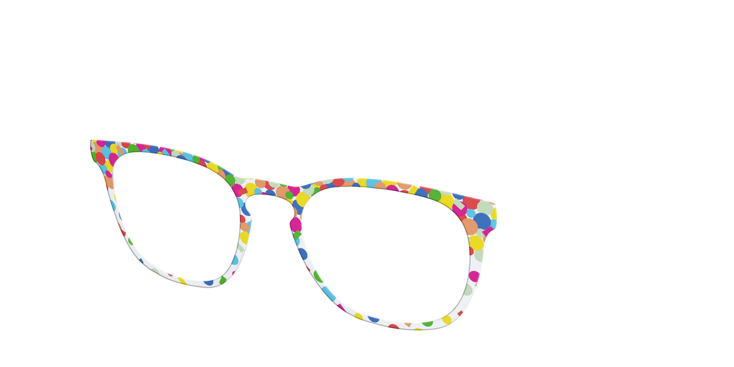 The Confetti - Angle Top Image - Pair Eyewear