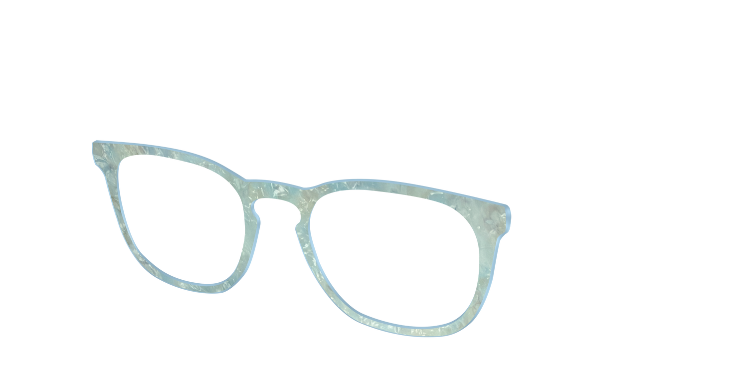 The Ethereal Pearl - Angle Top Image - Pair Eyewear