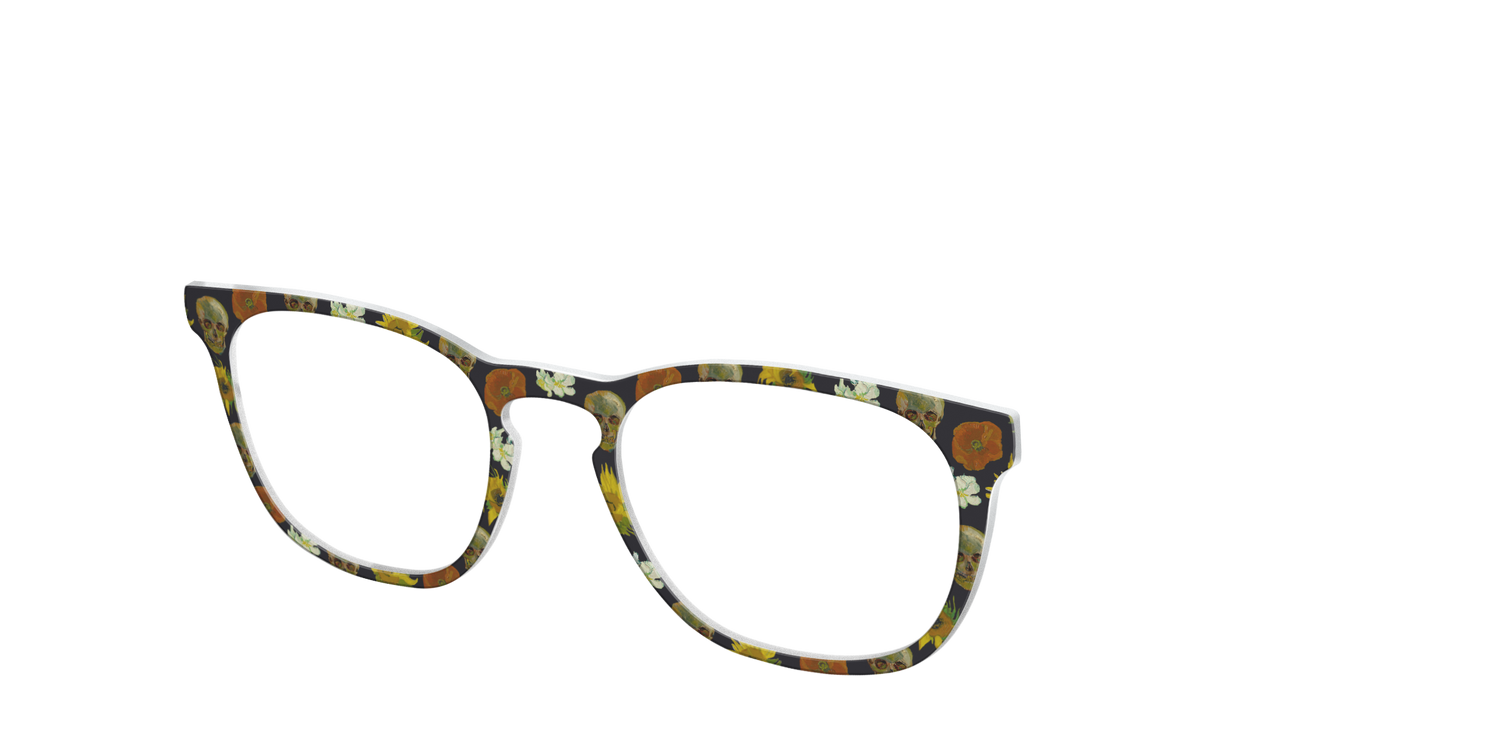 The Floral Skulls - Angle Top Image - Pair Eyewear