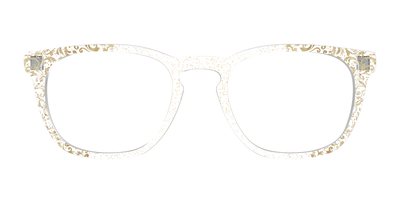 The Golden Flair Glitter Crystal with Gold Foil - Front Top Thumbnail - Pair Eyewear