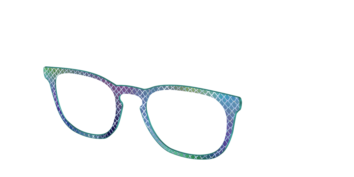 The Holographic Dragon Scales - Angle Top Image - Pair Eyewear