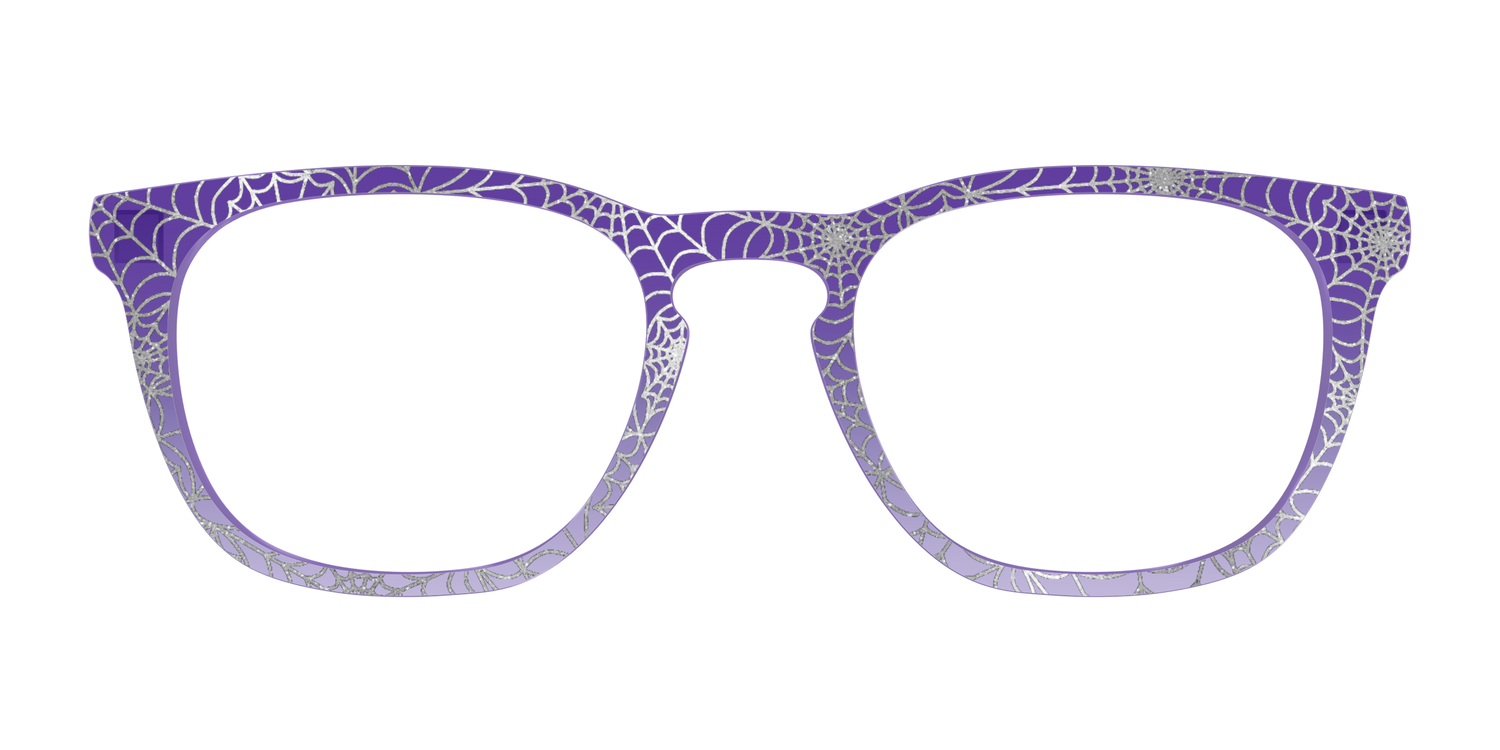 The Holographic Purple Webbed Crystal - Front Top Image - Pair Eyewear