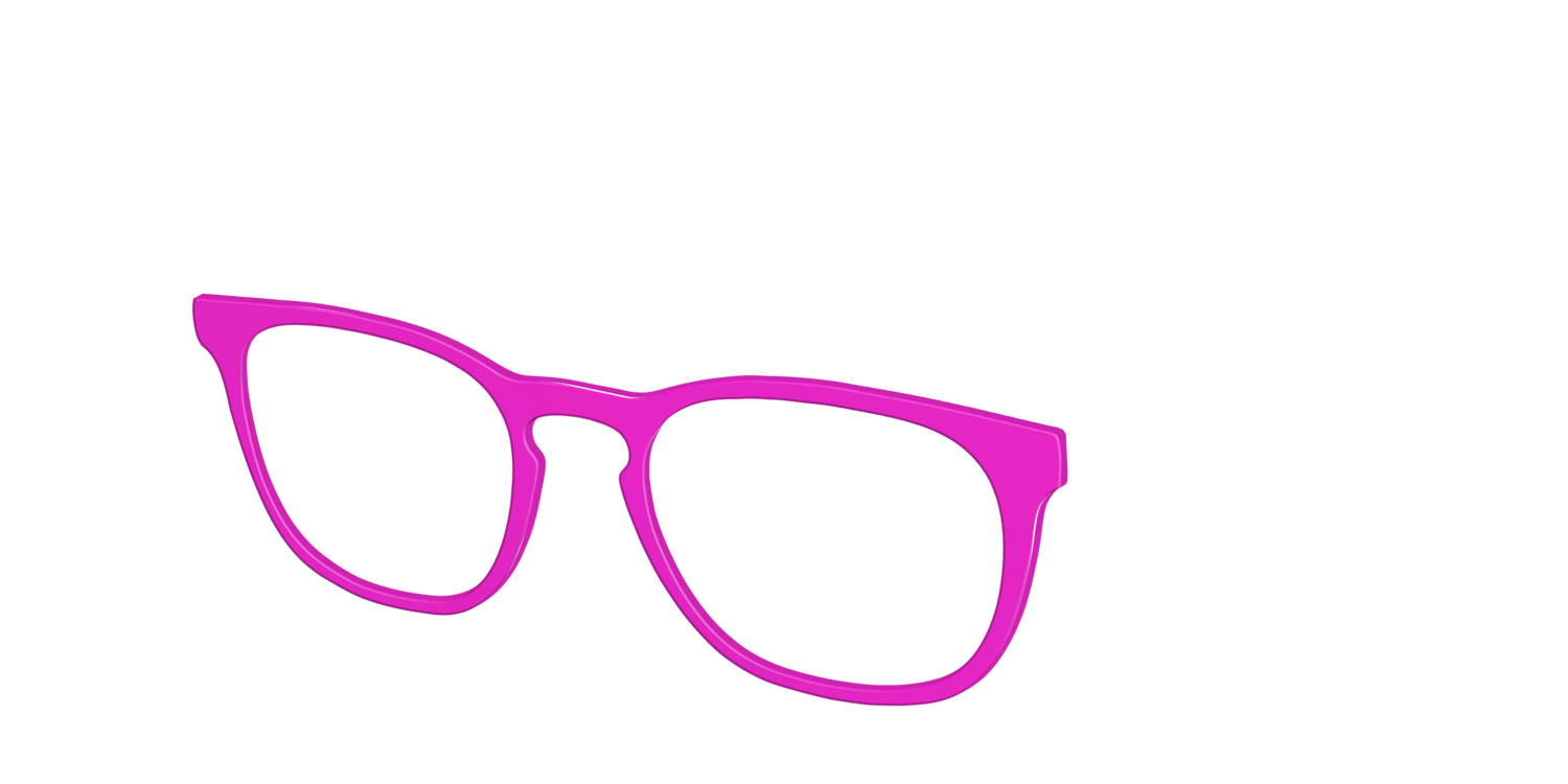 The Hot Pink - Angle Top Image - Pair Eyewear