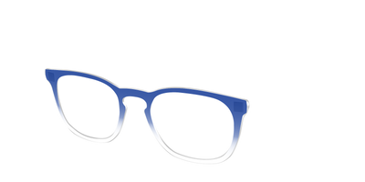 The Indigo Gradient Crystal - Angle Top Thumbnail - Pair Eyewear
