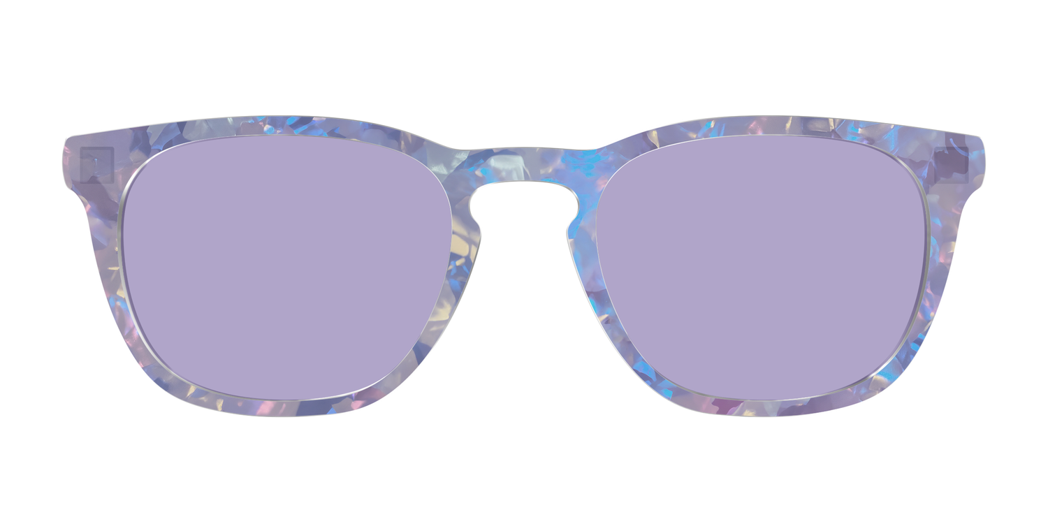 The Lavender Pearl Tort With Celestial Purple Lens - Front Top Image - Pair Eyewear