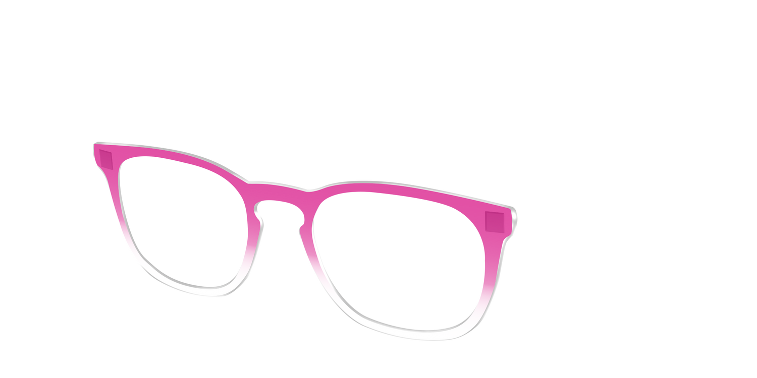 The Magenta Gradient Crystal - Angle Top Image - Pair Eyewear