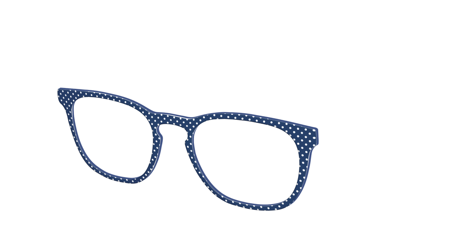 The Navy Pin Dot - Angle Top Image - Pair Eyewear