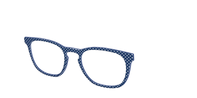 The Navy Pin Dot - Angle Top Thumbnail - Pair Eyewear