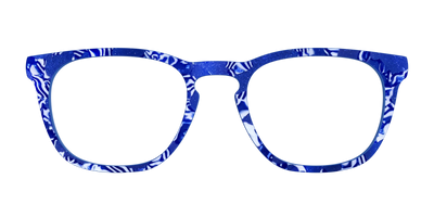 The Navy Shimmer Mosaic - Front Top Thumbnail - Pair Eyewear
