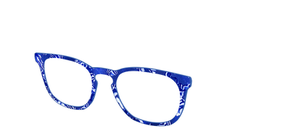 The Navy Shimmer Mosaic - Angle Top Thumbnail - Pair Eyewear