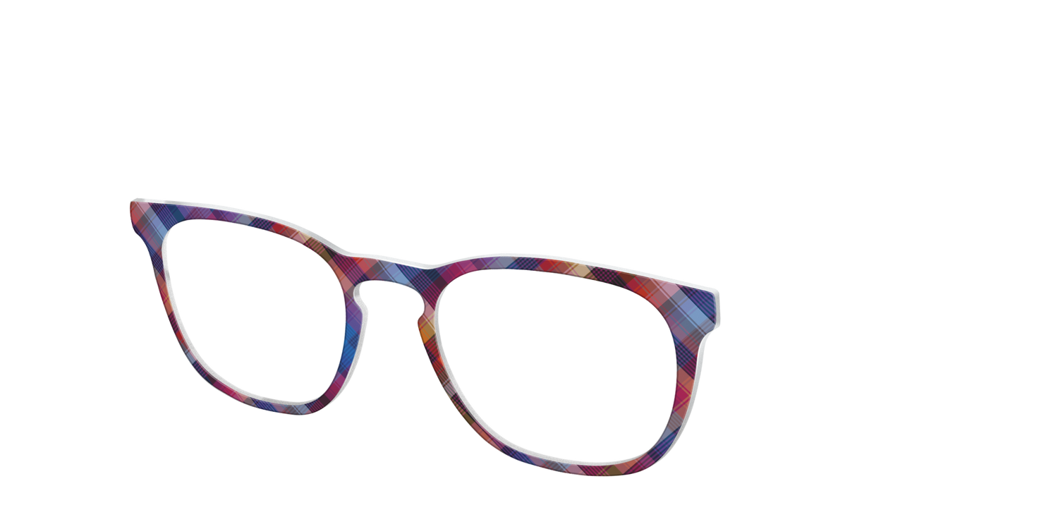 The Ombre Plaid - Angle Top Image - Pair Eyewear