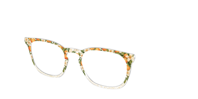 The Orange Blossom Glitter Crystal - Angle Top Thumbnail - Pair Eyewear