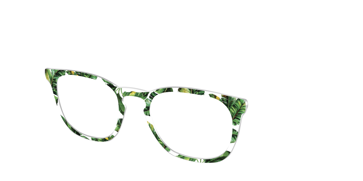 The Palm Leaves Crystal - Angle Top Image - Pair Eyewear