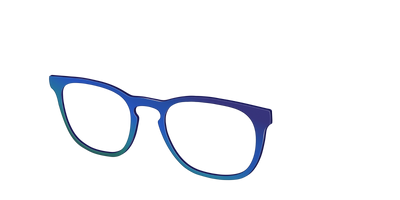 The Peacock Ombre - Angle Top Thumbnail - Pair Eyewear