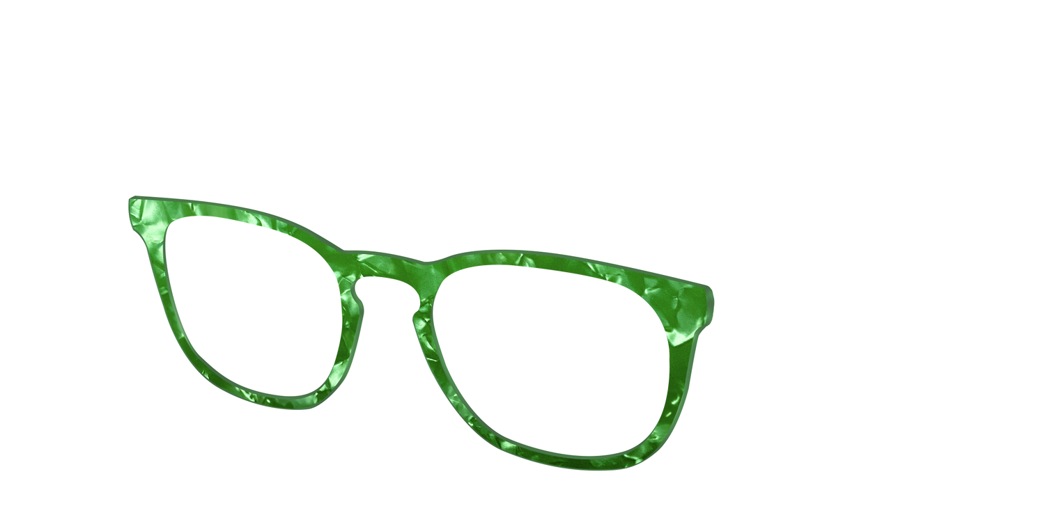 The Peridot Pearl Marble - Angle Top Image - Pair Eyewear