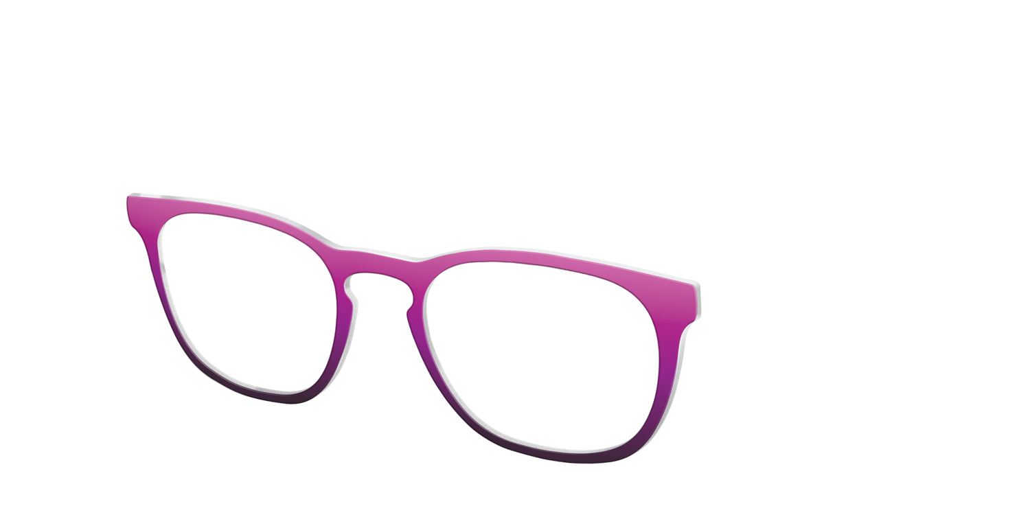 The Pink to Plum Gradient - Angle Top Image - Pair Eyewear