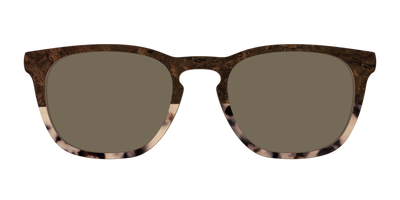 The Polarized Dark Oak Tortoise Split Sun Top - Front Top Thumbnail - Pair Eyewear