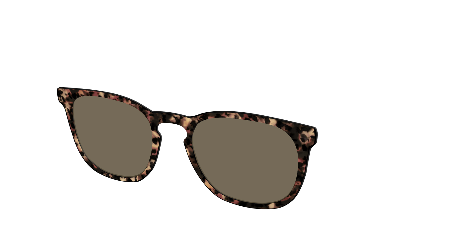 The Polarized Sienna Tortoise Sun Top - Angle Top Image - Pair Eyewear