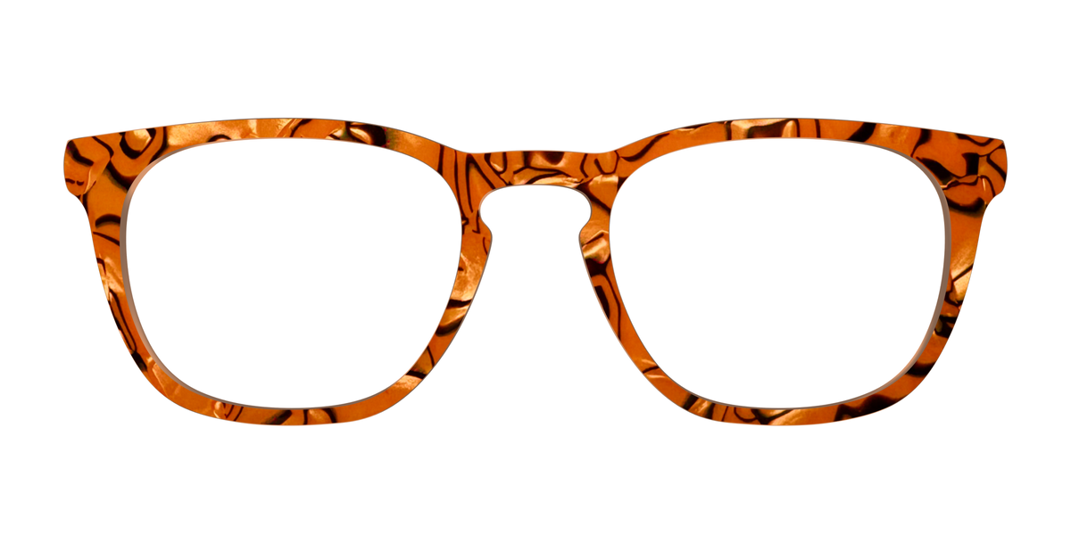 The Pumpkin Pearl Swirl - Front Top Image - Pair Eyewear