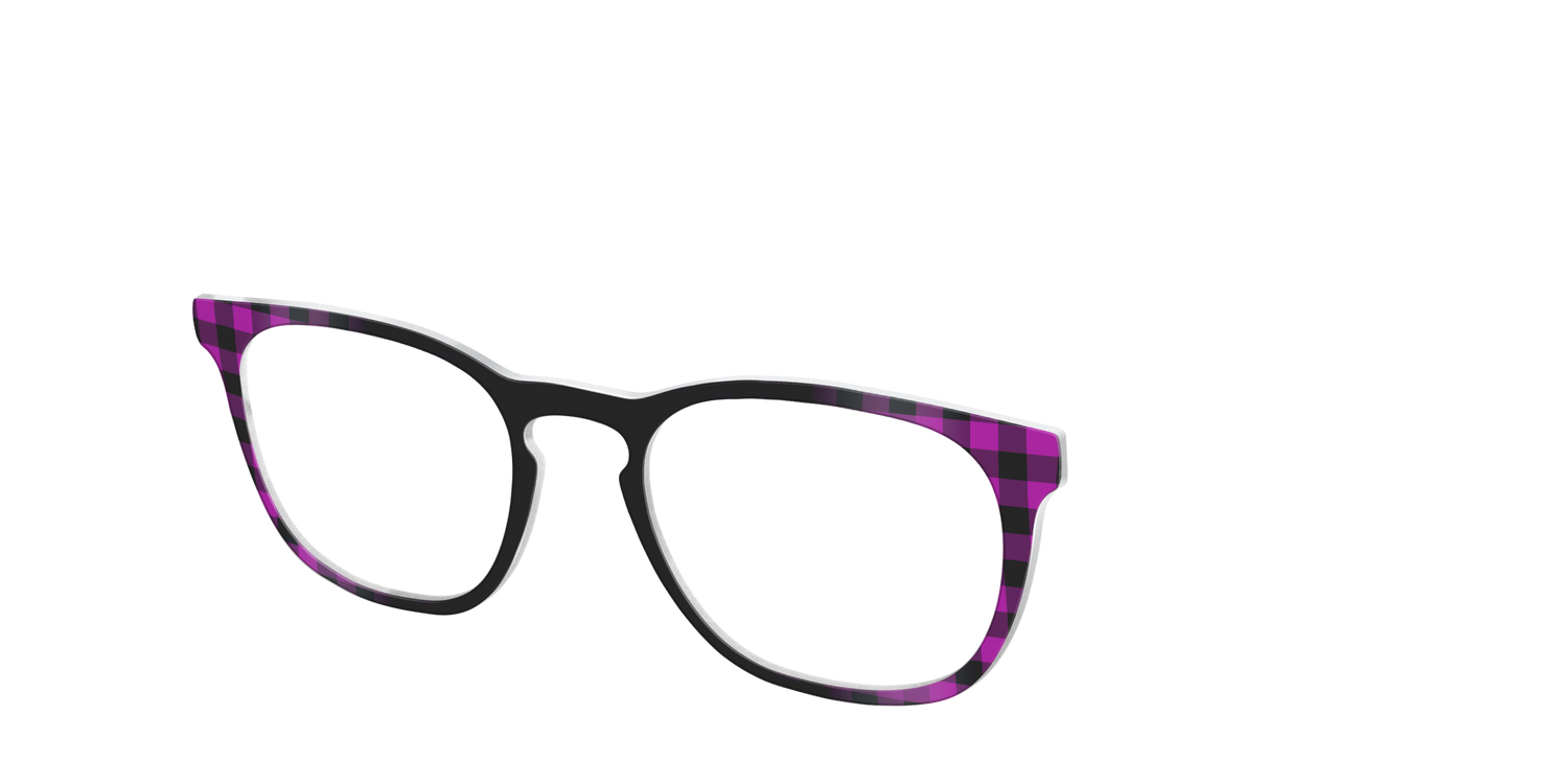 The Reimagined Plaid - Angle Top Image - Pair Eyewear