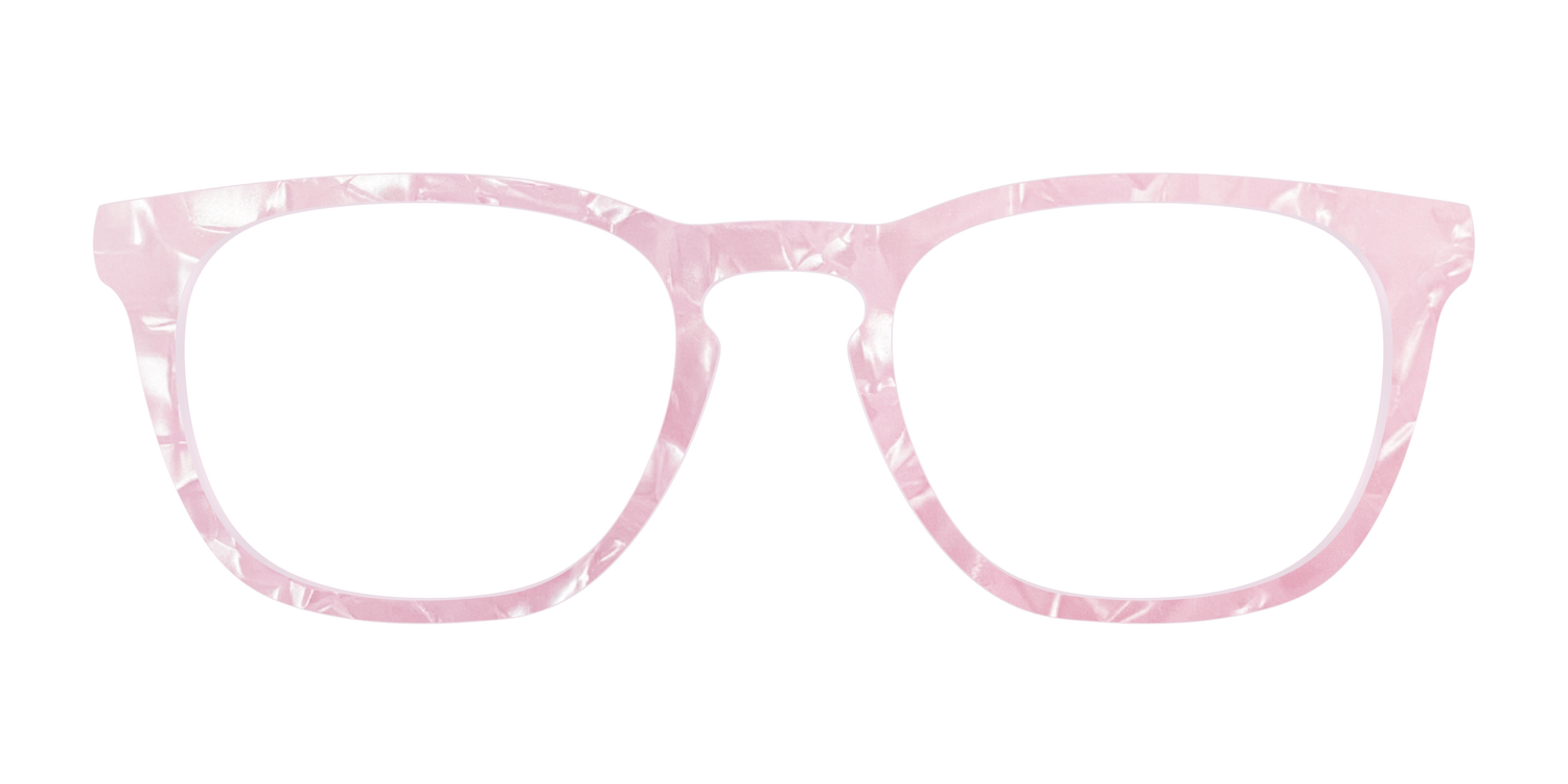 The Rose Quartz Pearl Marble - Front Top Image - Pair Eyewear