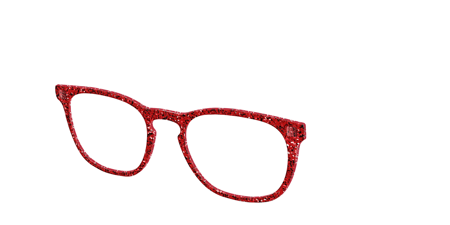 The Ruby Sparkle - Angle Top Image - Pair Eyewear