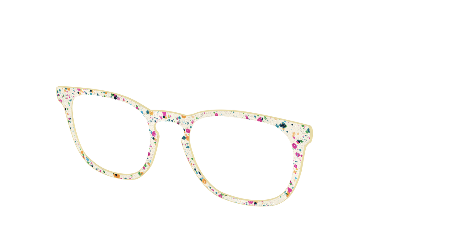 The Shimmer Speckled Egg - Angle Top Image - Pair Eyewear