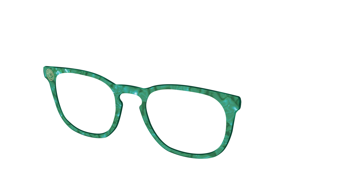 The Slytherin™ Pearl Tortoise - Angle Top Image - Pair Eyewear