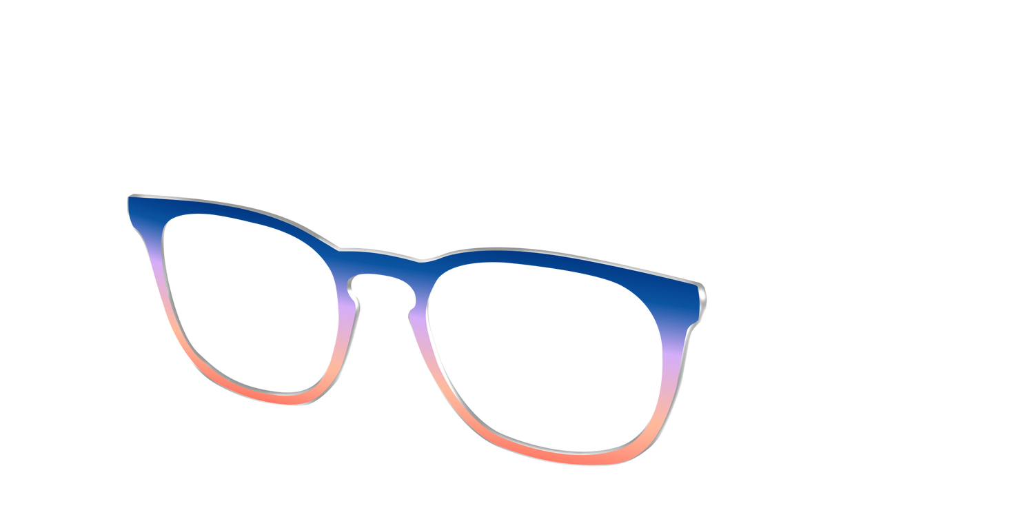 The Sundown Gradient - Angle Top Image - Pair Eyewear