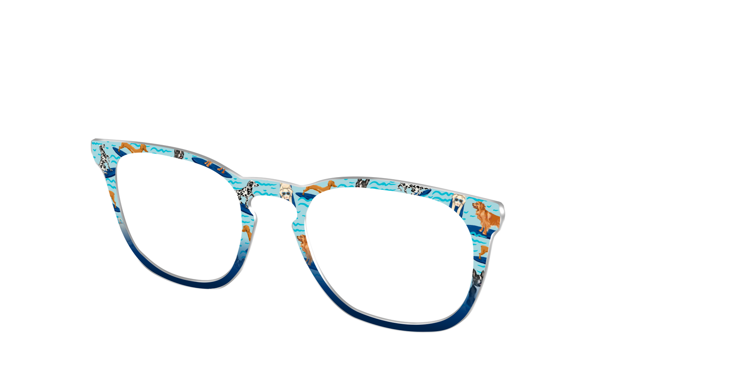The Surf's Up Pups - Angle Top Image - Pair Eyewear