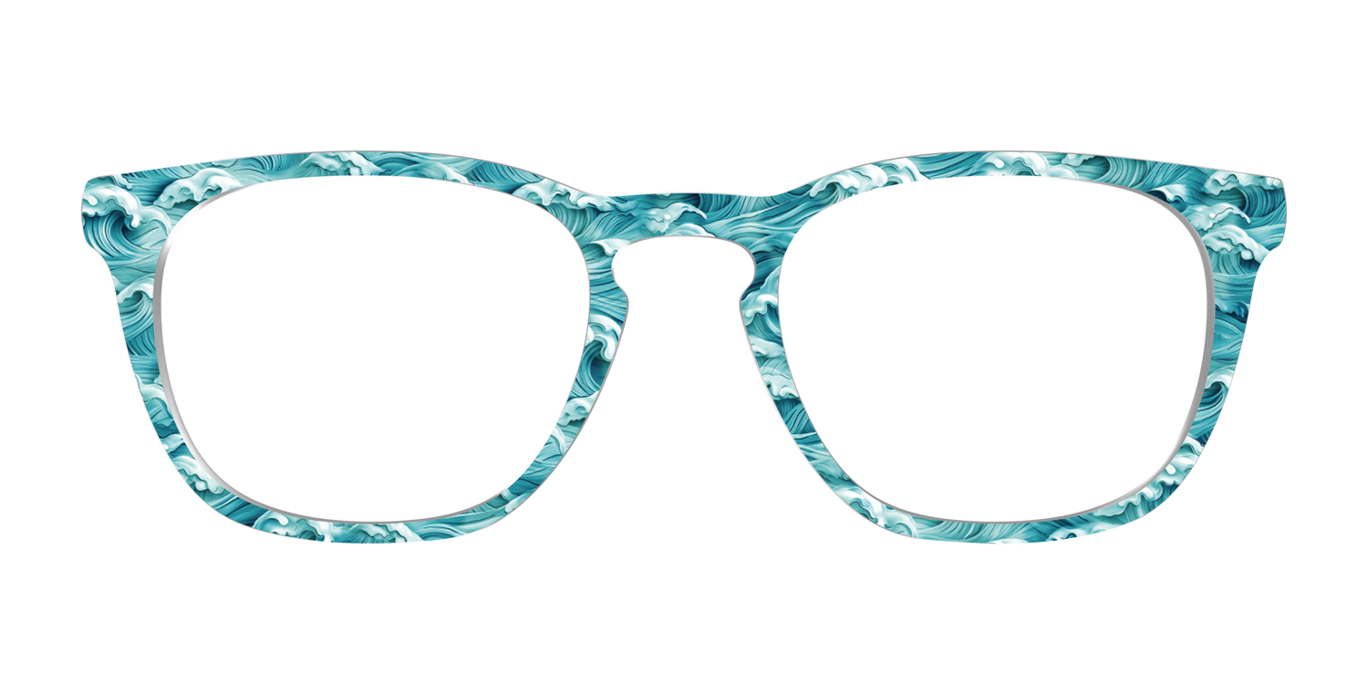 The Teal Tidal Waves - Front Top Image - Pair Eyewear