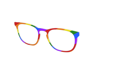 The Traditional Pride Flag - Angle Top Thumbnail - Pair Eyewear
