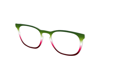 The Tricolore Gradient - Angle Top Thumbnail - Pair Eyewear