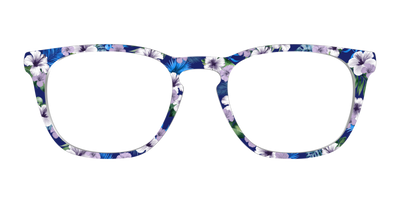 The Tropical Blue Blossoms - Front Top Thumbnail - Pair Eyewear