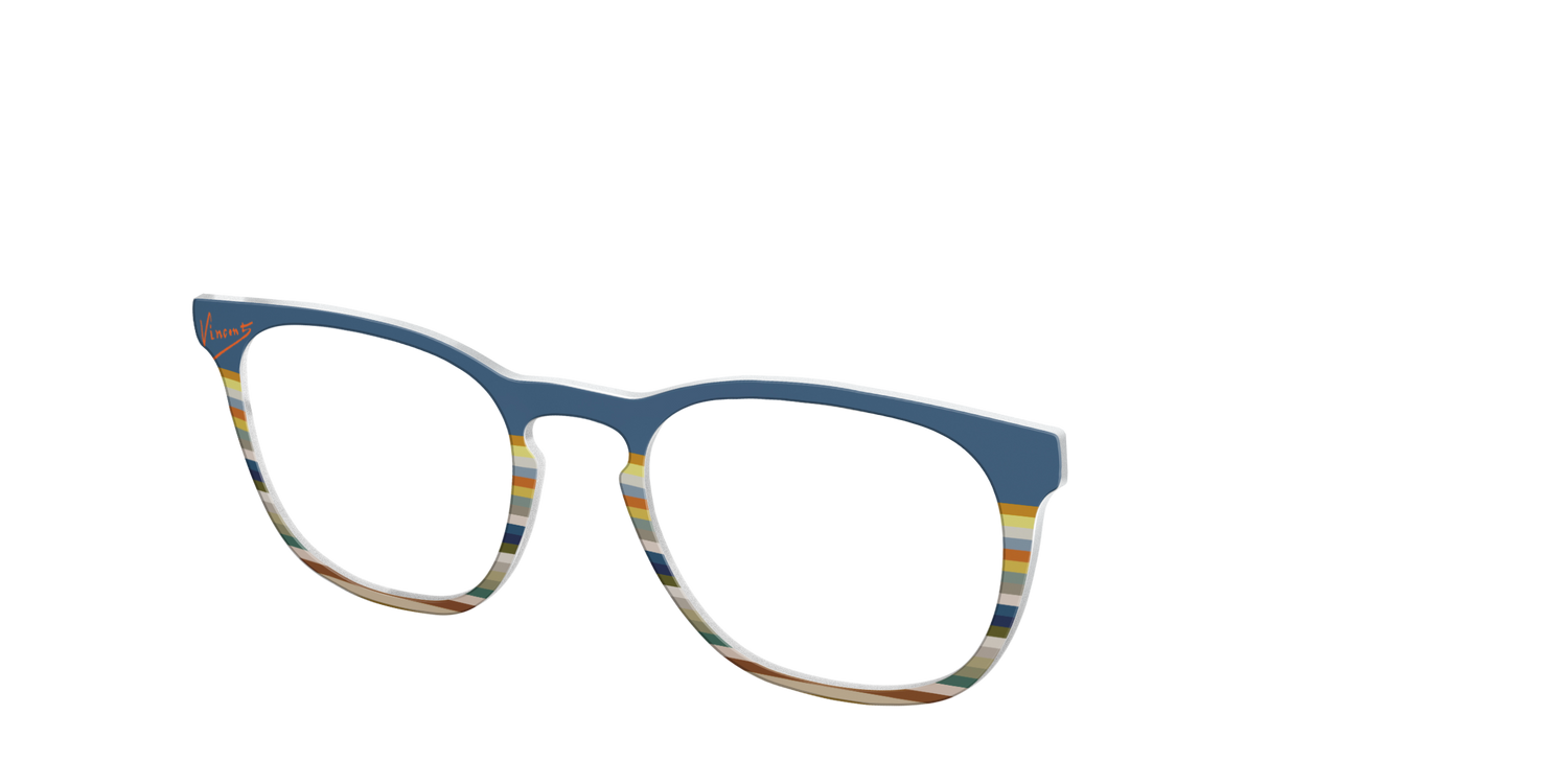 The Vincent Stripes - Angle Top Image - Pair Eyewear