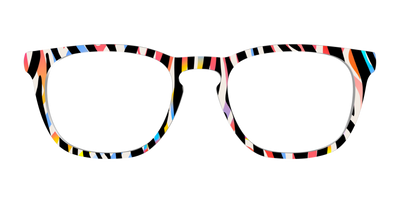 The Vivid Zebra Stripes - Front Top Thumbnail - Pair Eyewear