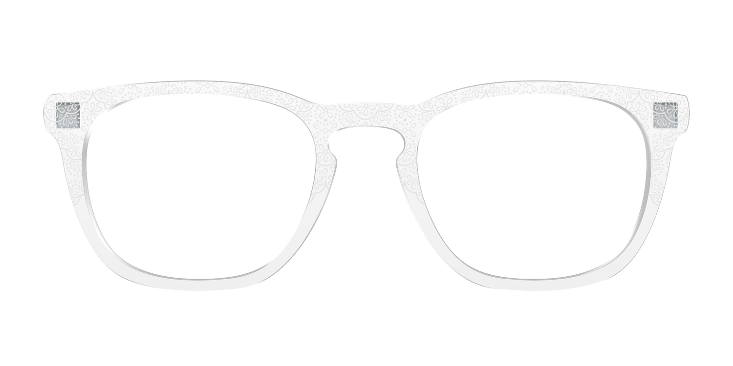 The White Eyelet Crystal - Front Top Image - Pair Eyewear
