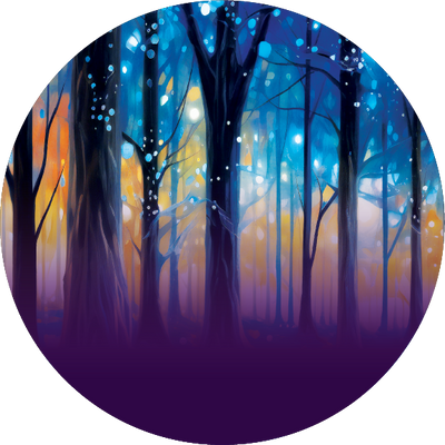 The Twilight Sky with Holographic Glitter