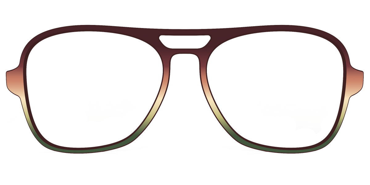 The Acorn to Moss Gradient - Front Top Image - Pair Eyewear