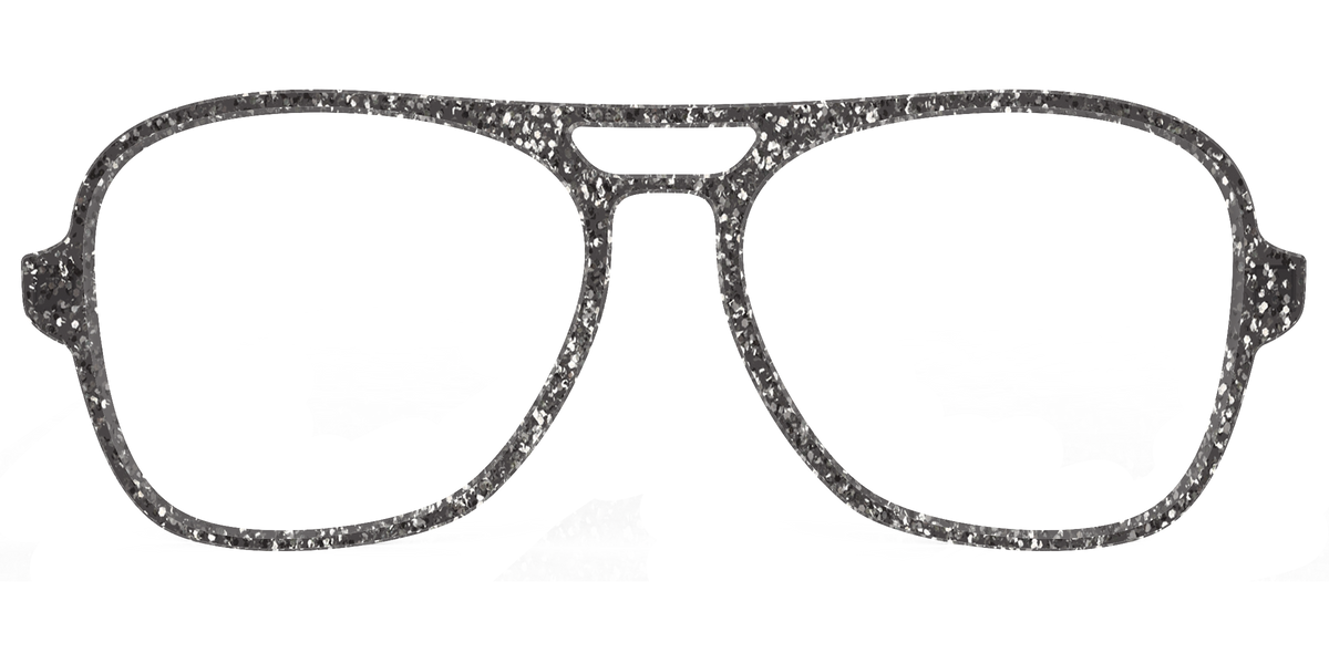The Black Sparkle - Front Top Image - Pair Eyewear