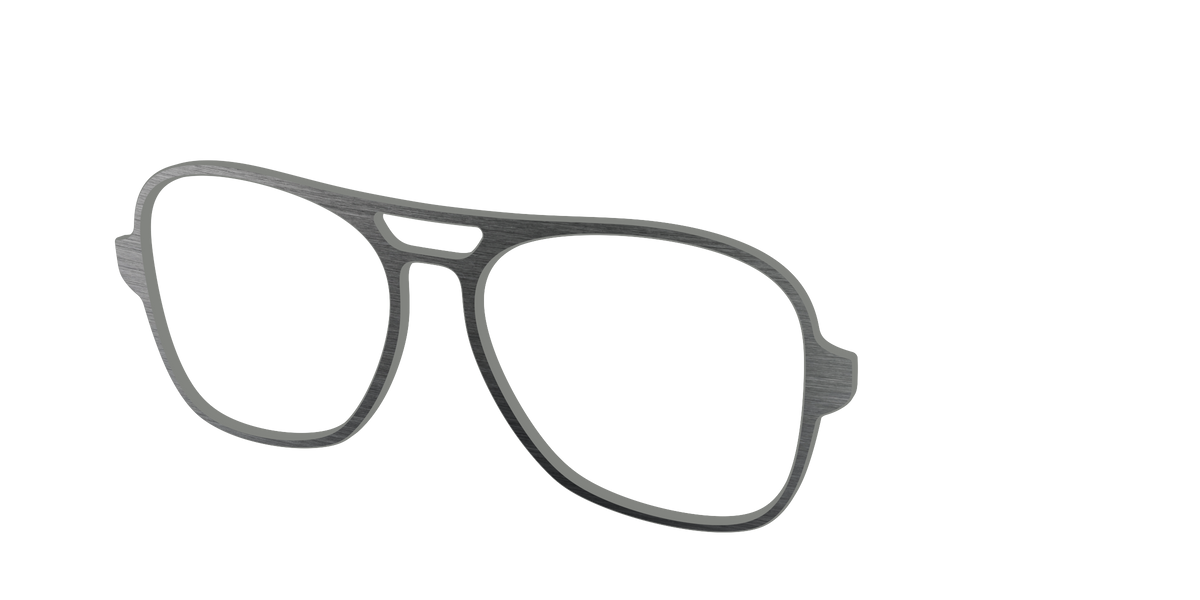 The Brushed Nickel - Angle Top Image - Pair Eyewear