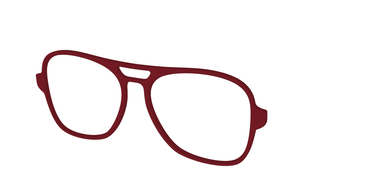 The Burgundy - Angle Top Image - Pair Eyewear