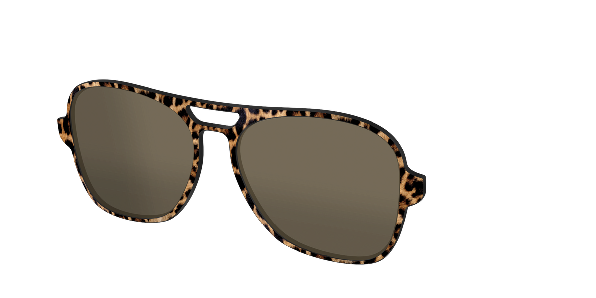 The Polarized Cheetah Spots Sun Top - Angle Top Image - Pair Eyewear