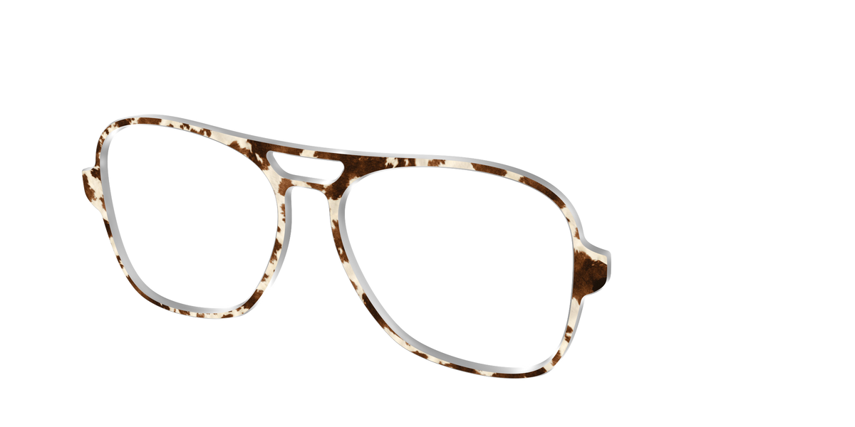 The Cowhide - Angle Top Image - Pair Eyewear