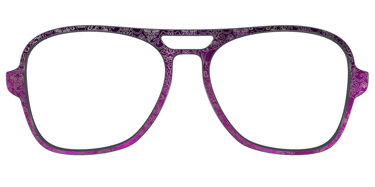 The Dark Romance Foil Damask - Front Top Image - Pair Eyewear