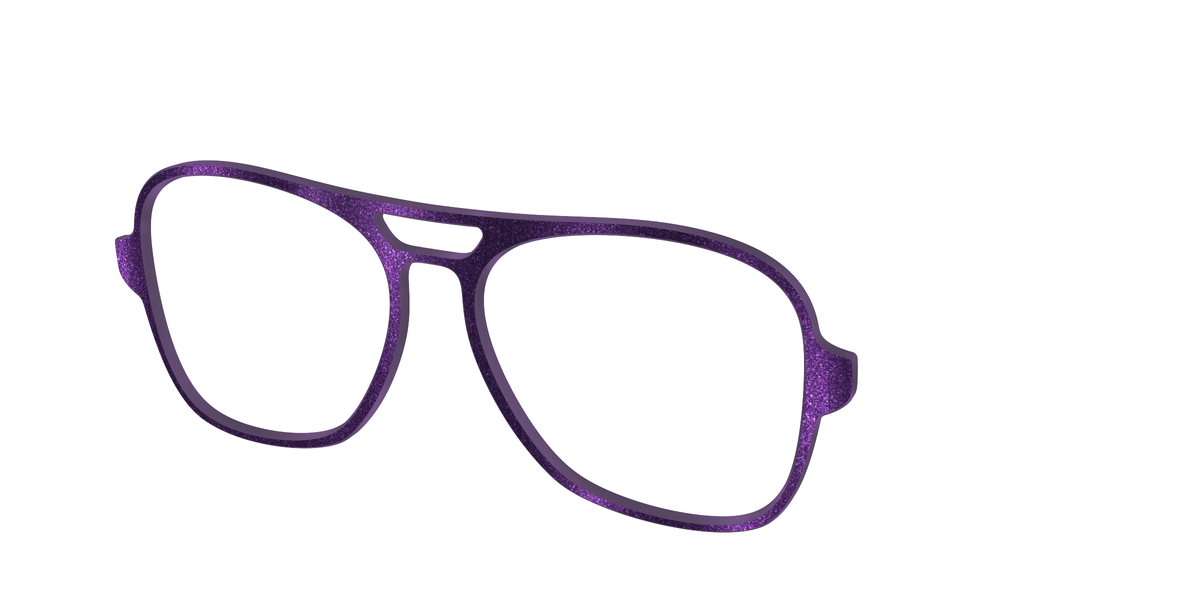 The Deep Purple Shimmer - Angle Top Image - Pair Eyewear
