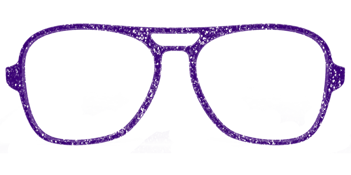 The Electric Purple Sparkle - Front Top Image - Pair Eyewear